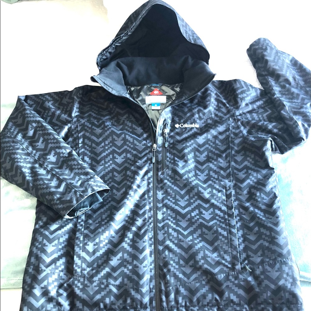 Columbia Mens Omni-Heat Snowboarding/Ski/Winter Jacket XL - Worn 1x - Black/Gray